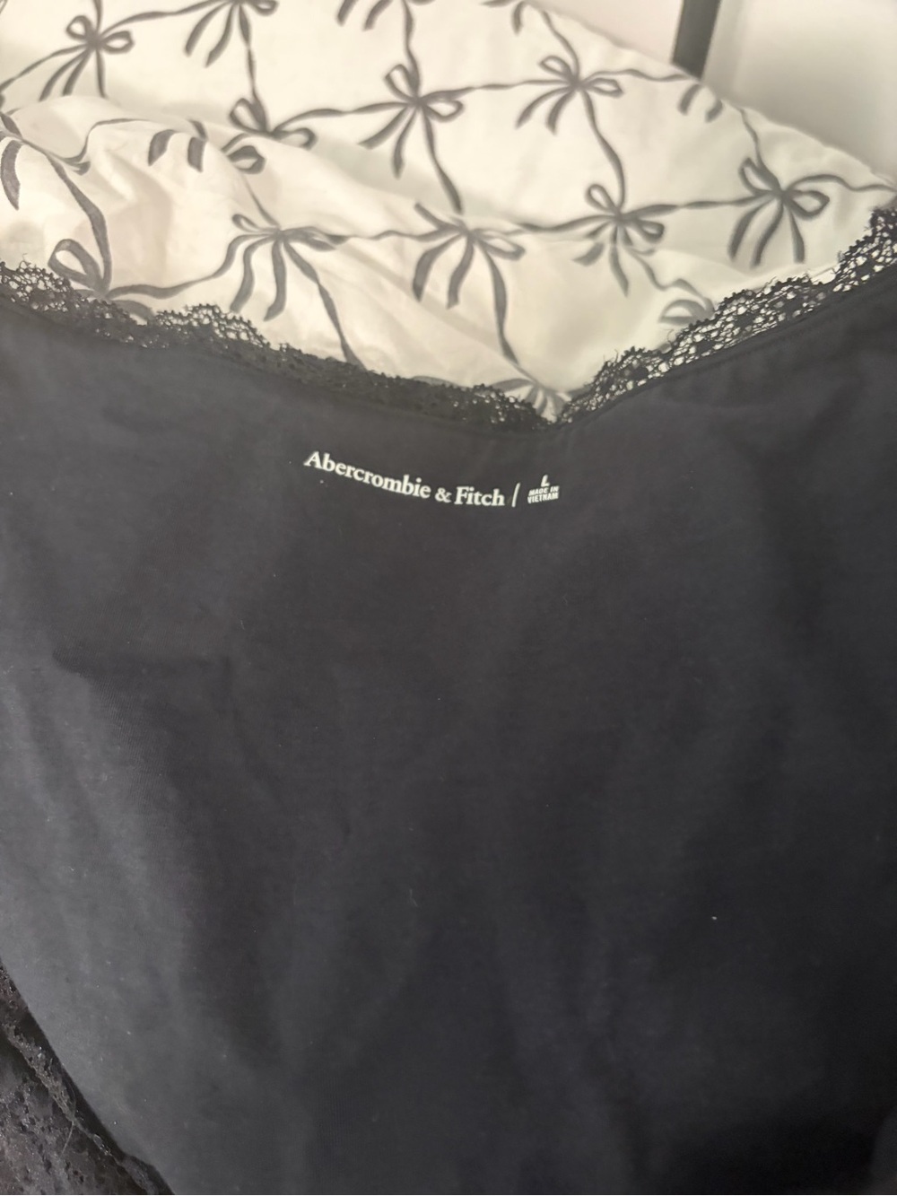 Abercrombie & fitch black lace top